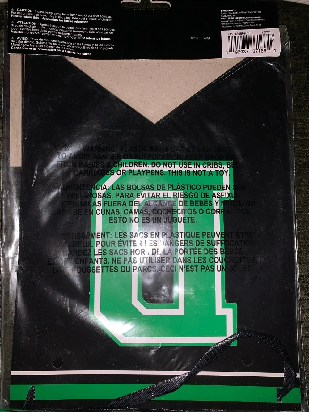 🆕- Congrats Grad! White Napkins & Black/Green Banner Graduation Party Set